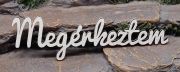  10cmx2cm lzervgott fa felirat: Megrkeztem
