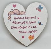  9cmx9,5cm lzervgott szv forma vods ballagsi idzettel
