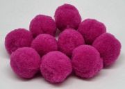  20mm-es, tmr gyapj pompon, goly: magenta