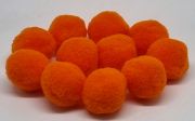  20mm-es, tmr gyapj pompon, goly: narancssrga