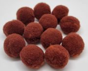  20mm-es, tmr gyapj pompon, goly: csokibarna
