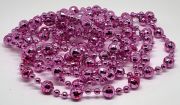  2 mteres metl fny, diszkgmbs gyngysor, 4-8mm gyngykbl: pink szn