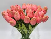  35cm hossz, 4,5-5cm-es fej, csodaszp, leth szilikon-gumi tulipn, 2db levllel: lazac