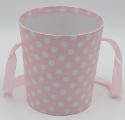  15cmx14cm-es vdr formj, retro pttys, szalagfles dszdoboz: rzsaszn