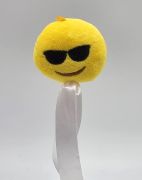  7cm magas plss smile figura, 20cm-es fa beszr plcn: napszemcsis