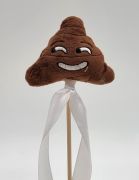  10cmx7cm-es plss k*kihalom emoji, 20cm-es fa beszr plcn: sunyin vigyorgs