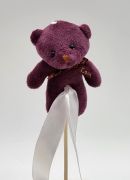  12cm magas plss ll maci figura, 20cm-es fa beszr plcn: mlyva