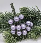  12db-os 1cm-es, szatn fny gmb-csokor 5cm-es beszrszron: fradt lila