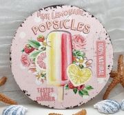  13cm tmrj sznes fa dekor tbla: POPSICLES, jgkrmes