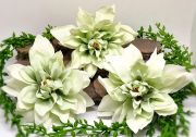  11cm-es leth, sokszirm selyem dlia fej: pasztell menta