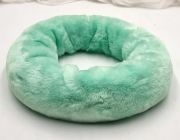  30cm-es pihe-puha, extra fnyes mszrmvel bevont koszoralap: menta-zld