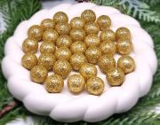  1-1,5cm-es tndklen csillog glitteres hungarocell goly: arany