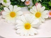  6cm tmrj selyem margarta virgfej: fehr