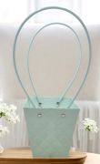  13cmx12cmx12cm + a fl=32cm, trapz alak, steppelt mints, vzhatlan papr virgtska: menta