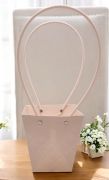  13cmx12cmx12cm + a fl=32cm, trapz alak, steppelt mints, vzhatlan papr virgtska: rzsaznes-barack