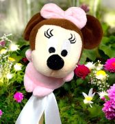  9cm magas plss ll Minnie egr figura, 20cm-es fa beszr plcn