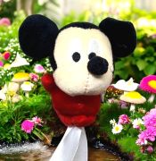  9cm magas plss ll Mickey egr figura, 20cm-es fa beszr plcn