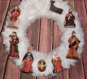  9db-os szett, Betlehemes figurk, 3-8cm-ig