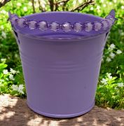  11cmx8cm-es tndri kis gyngys-fles bdog vdr: lila